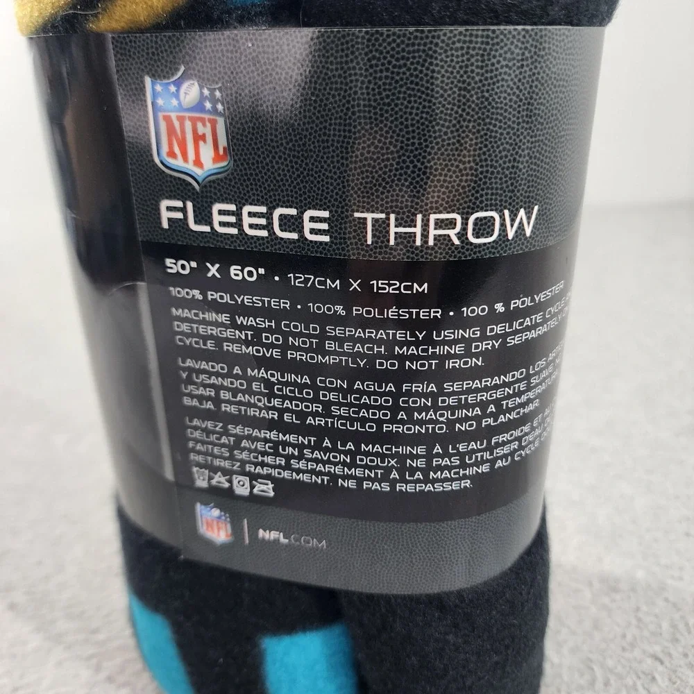 Jacksonville Jaguars‎ NFL Football Fleece Throw Blanket 50x60 Team Colors